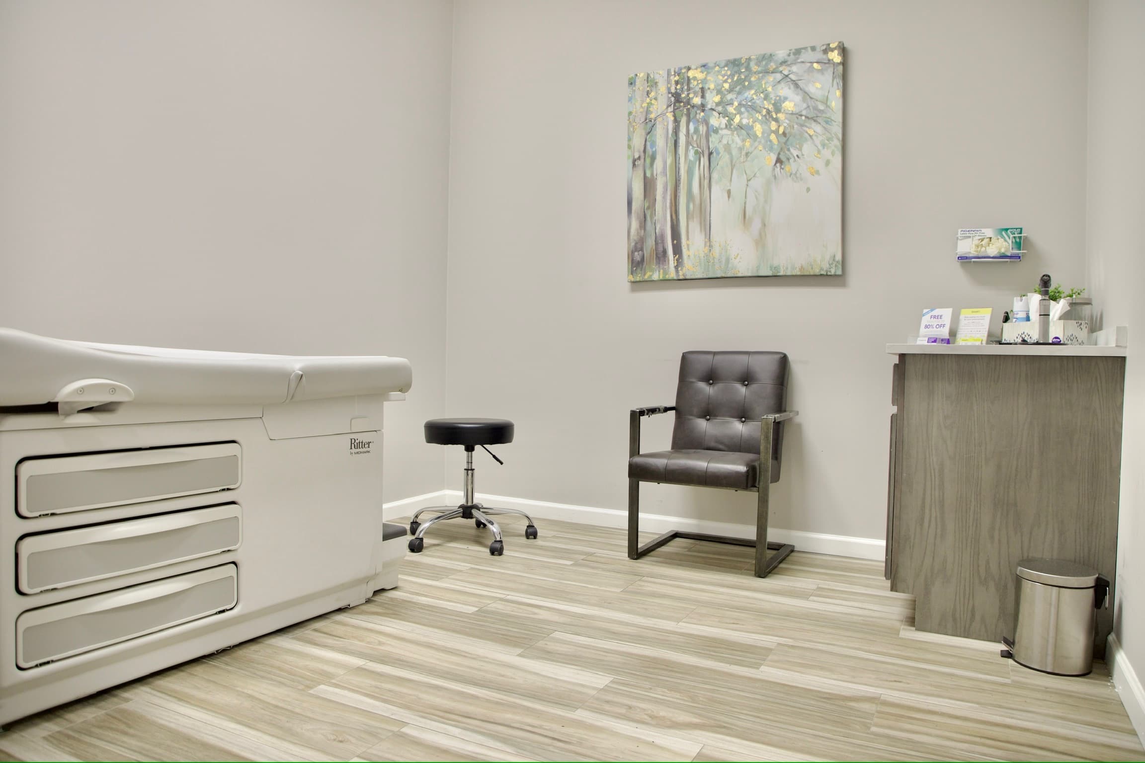 Exam room at Smart Choice Health and Wellness Clinic in Humble, TX